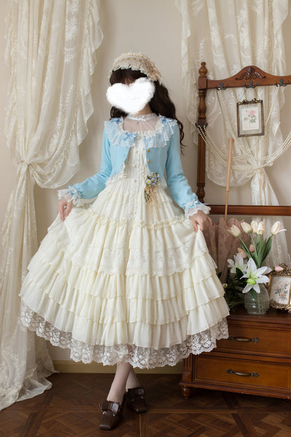 Unideer - Prelude - Elegant Lolita Bolero Jacket with Lace Ruffle Frill