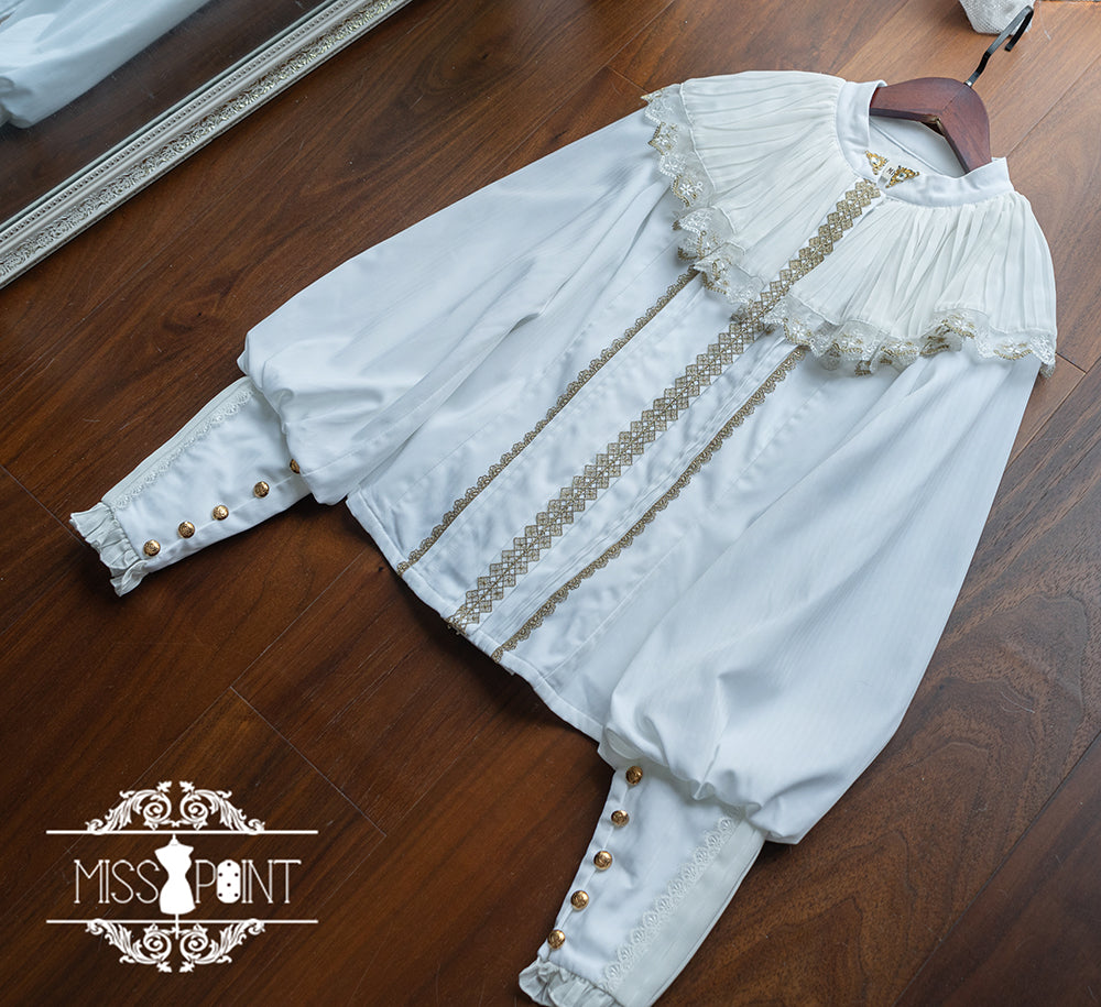 Miss Point - Demon Hunting Notes - Elegant Lolita Blouse Ruffled Collar