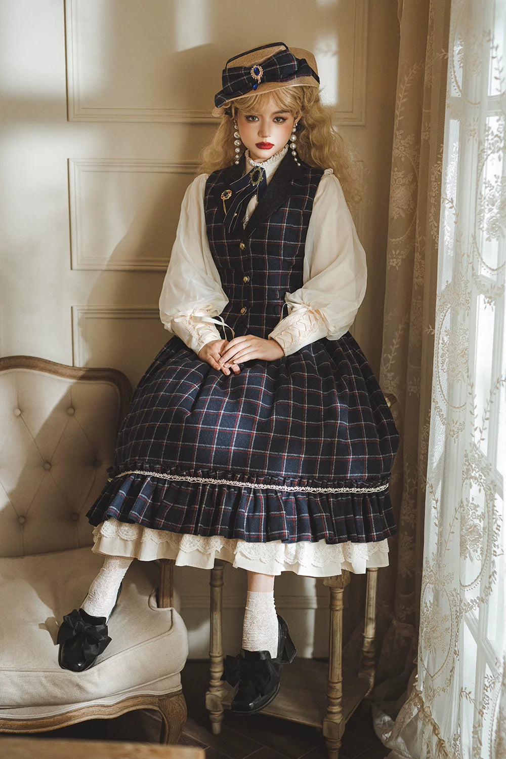 Miss Point - Rose Doll - Elegant Lolita Mutton Sleeve Blouse