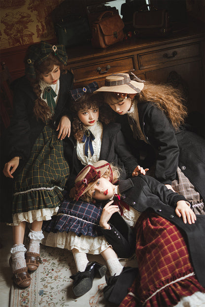 Miss Point - Rose Silhouette 3.0 - Plaid Vintage Classic Lolita OP