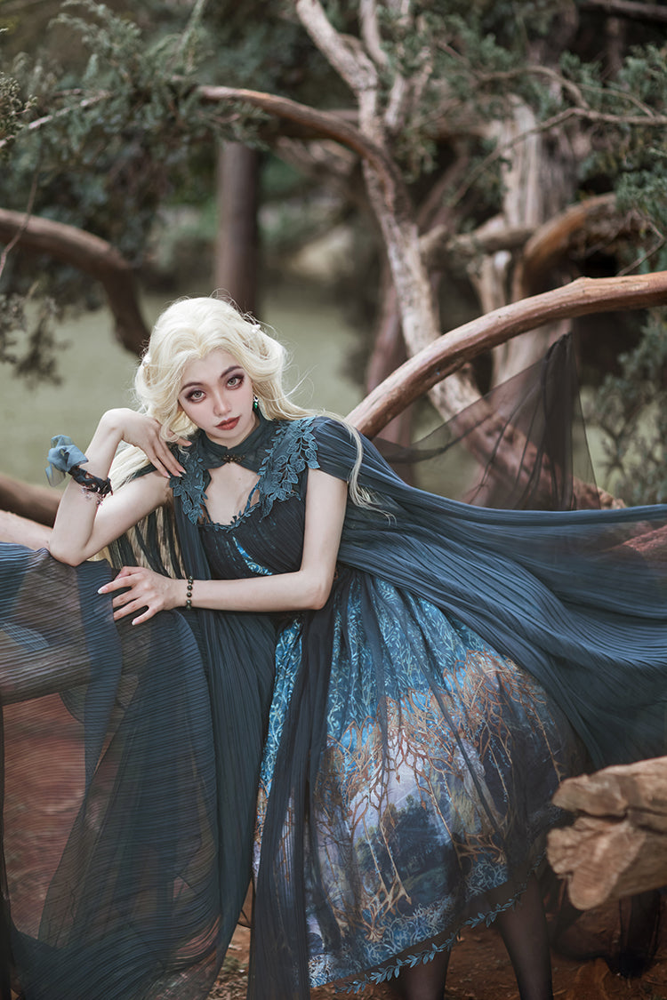 FunCcino - Dense Forest Corridor - Elegant Lolita Jumper Dress