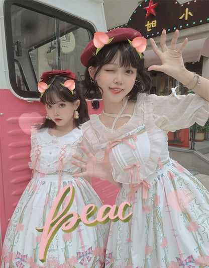 Niu Niu - Picnic Bunny Girl - Plus Size Lolita JSK Short Sleeve OP Dress