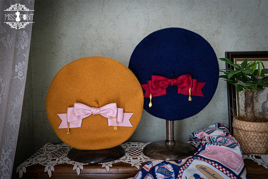 Miss Point - Berry Rose Lolita Accessories Collection KC Beret Necklace