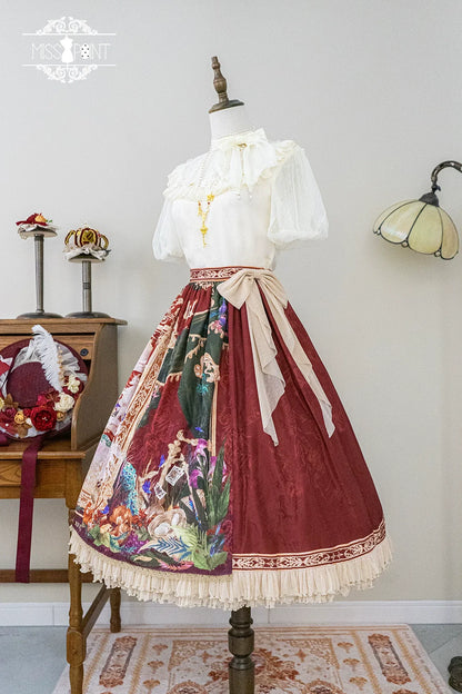 Miss Point - Kaleidoscope - Classical Lolita Shirt Dot Gauze Detachable Puff Sleeve Blouse Customized