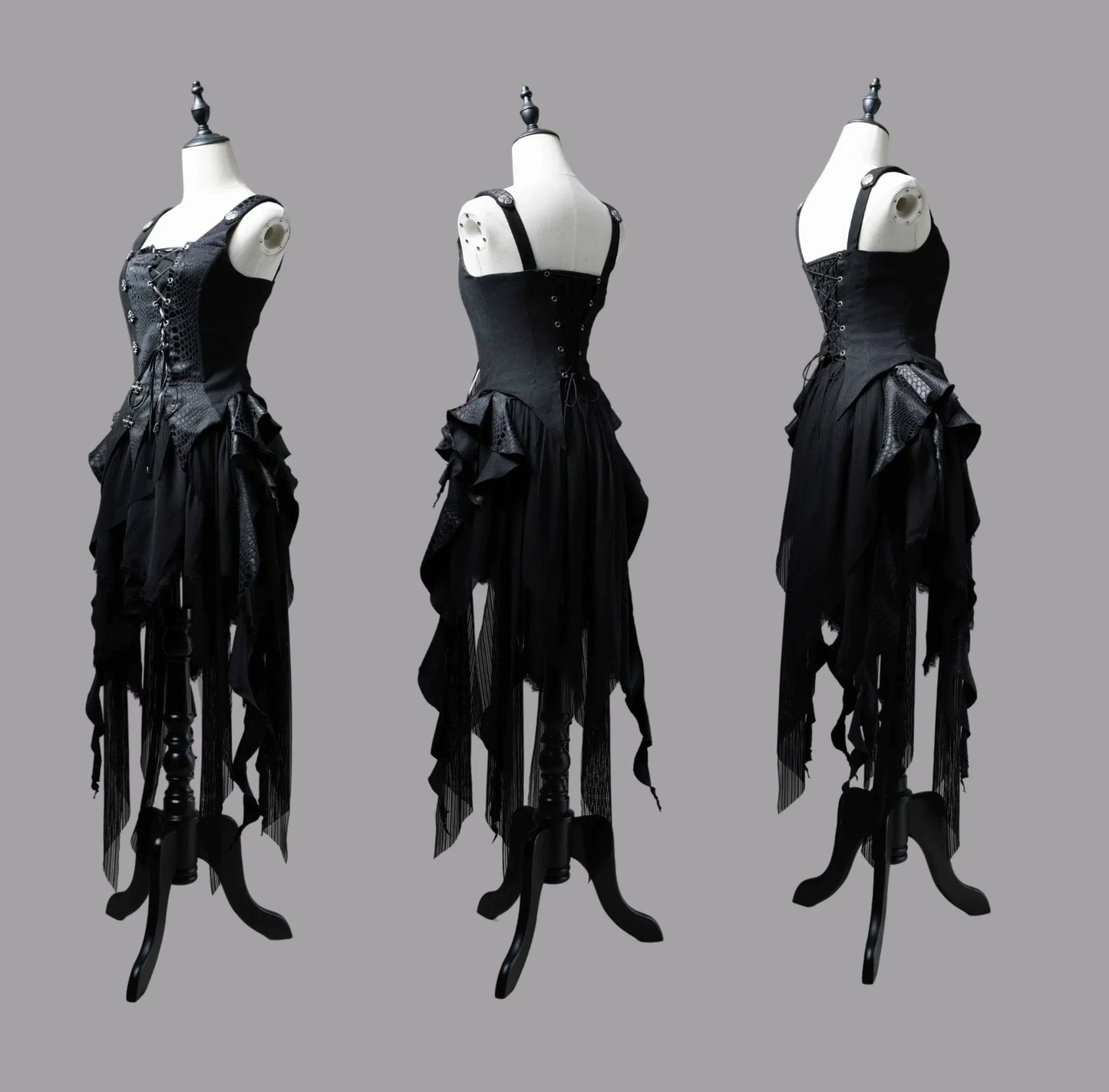 Wuyuzhe - Dragoon Knight 3.0 Version - Western Fantasy Style Lolita Irregular Skirt Set Lolita Vest