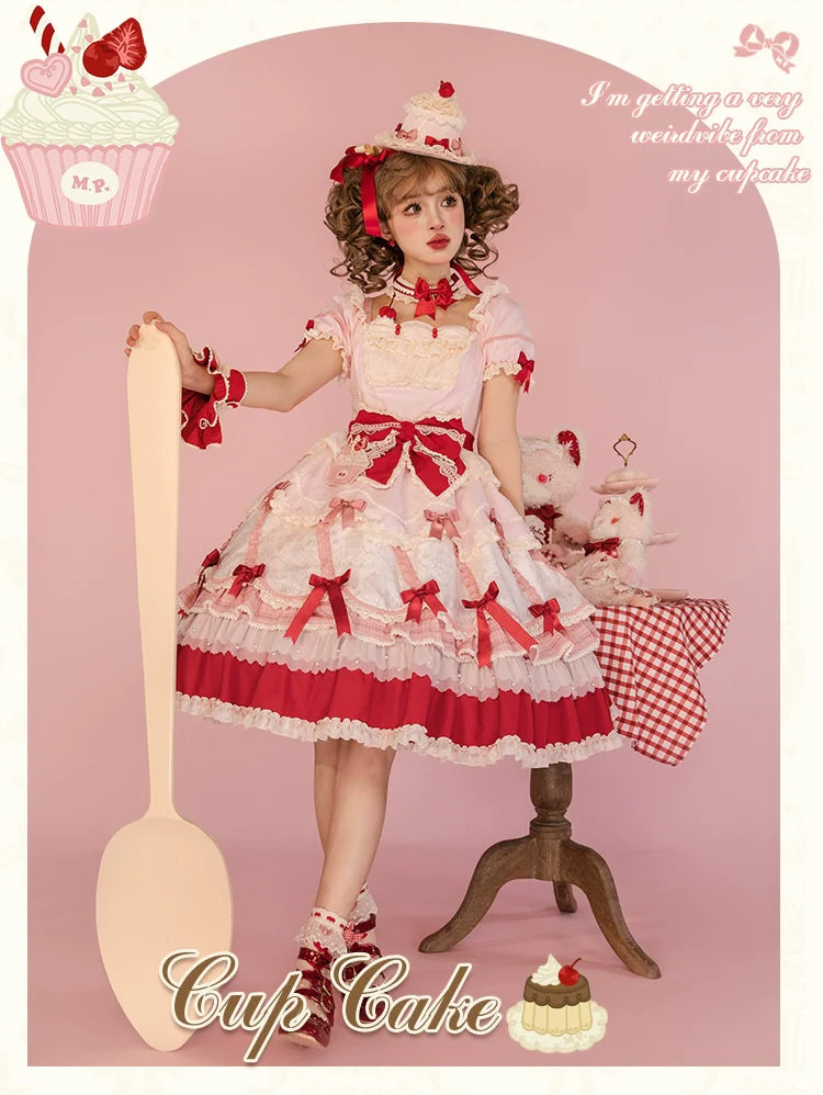 Mademoiselle Pearl - Cup Cake - Sweet Lolita OP Dress Kawaii Lolita JSK SK