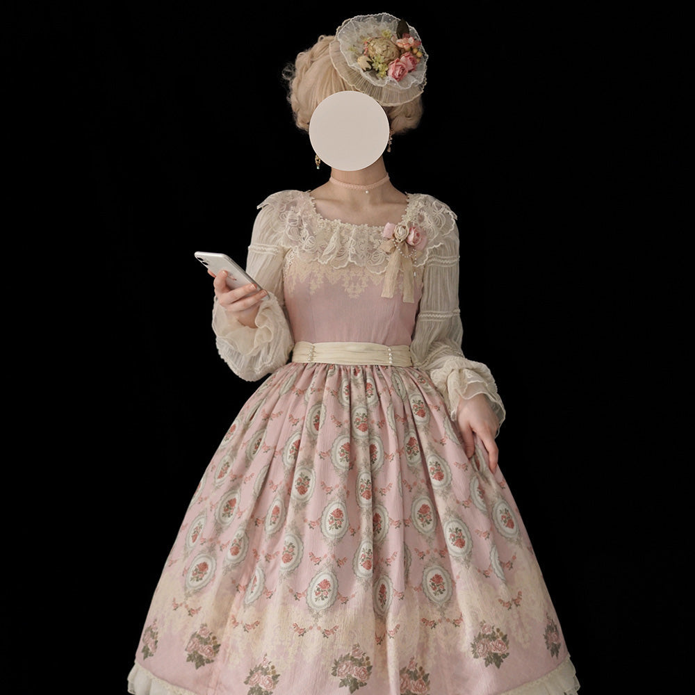 Miss Point - Retro Lolita Lace Long Sleeve Blouse