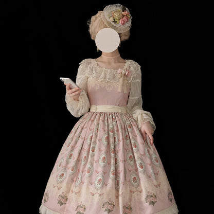 Miss Point - Retro Lolita Lace Long Sleeve Blouse