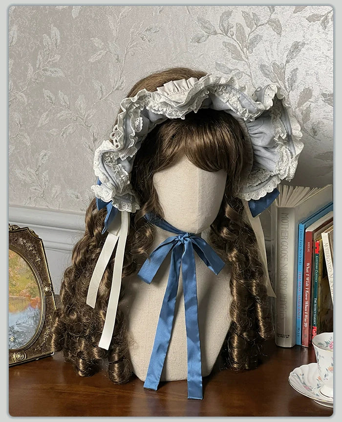 Alice Girl - Sea Salt Fairytale - Sweet Lolita Headdress Built-in Wire BNT and Bow KC