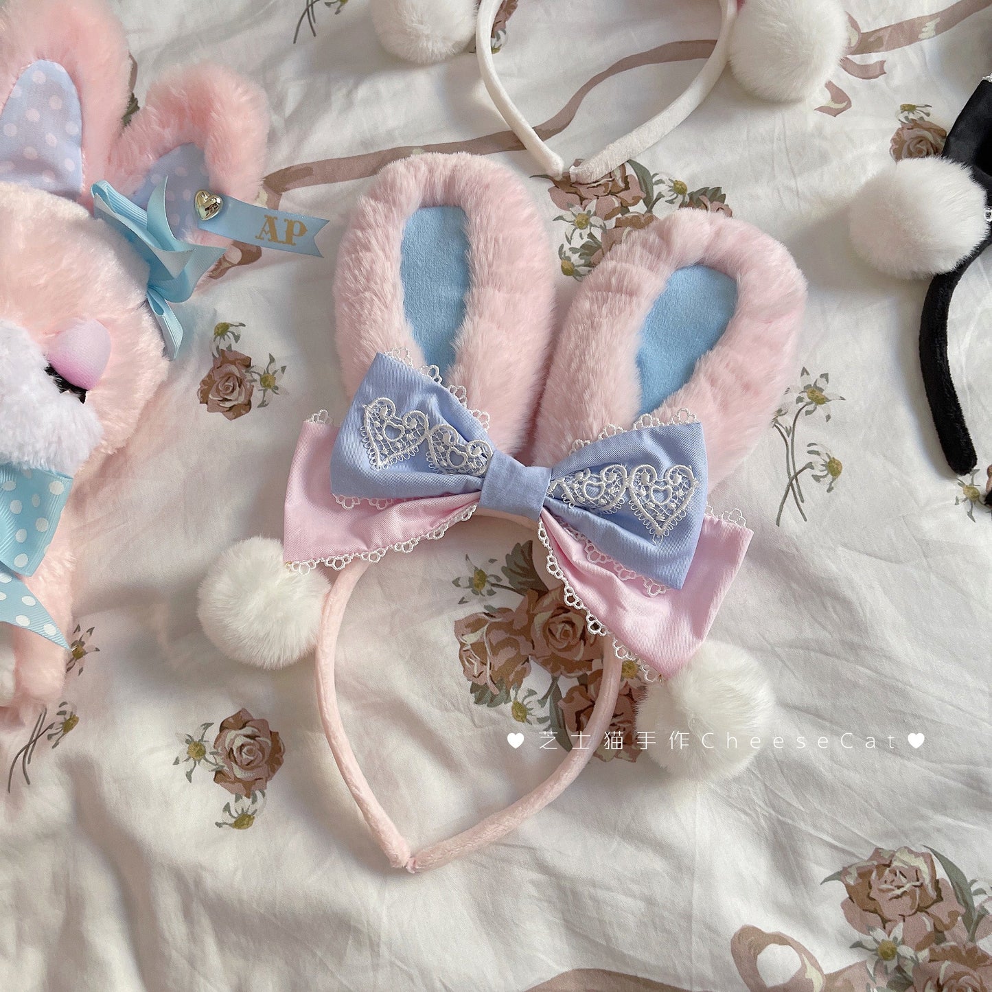 Cheese Cat - Cute and Fluffy Rabbit Ear Lolita KC