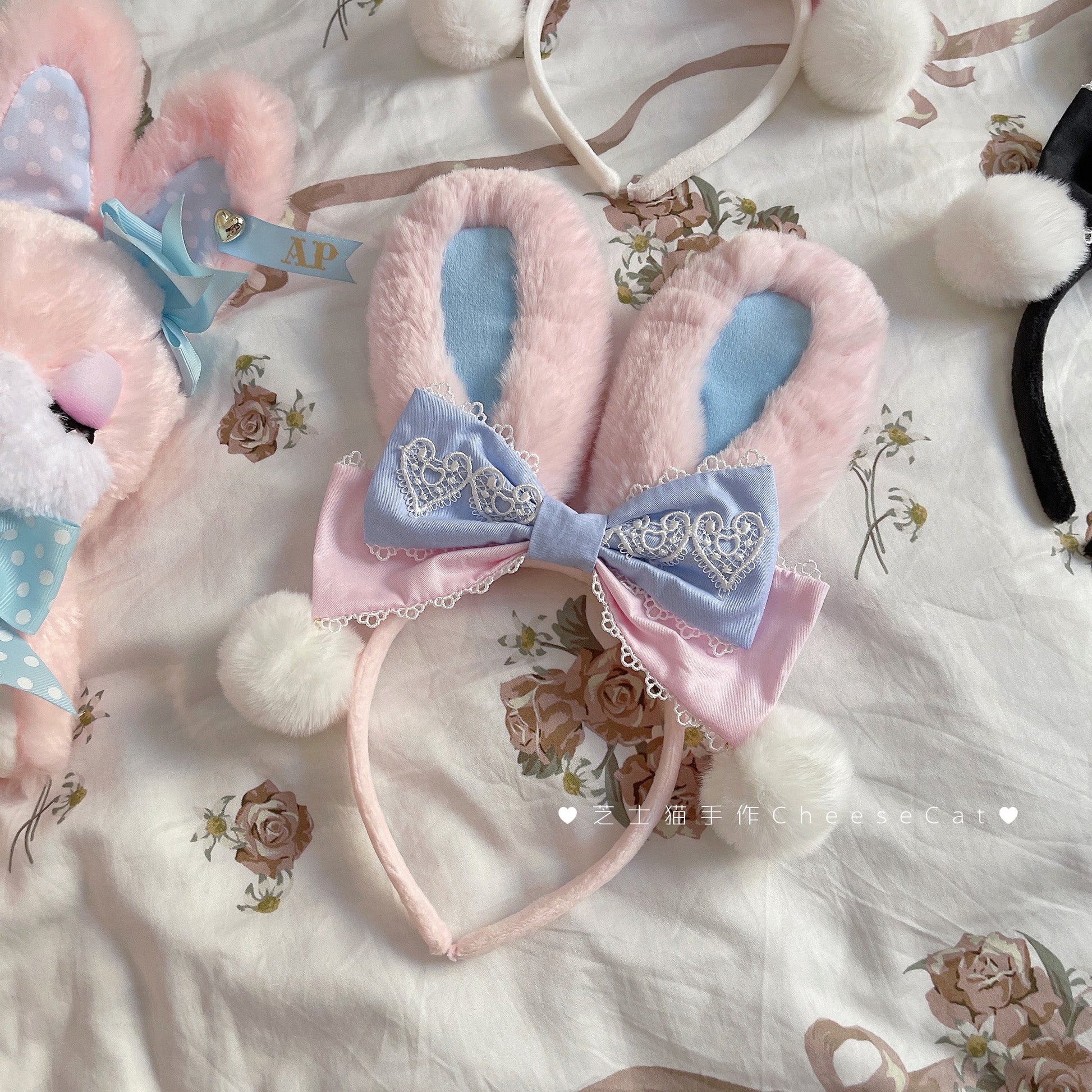 Cheese Cat - Cute and Fluffy Rabbit Ear Lolita KC