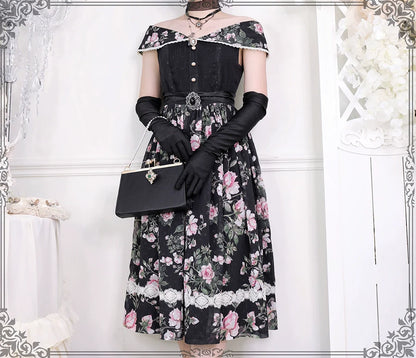 Miss Point - French Rose - Elegant Lolita JSK Dress