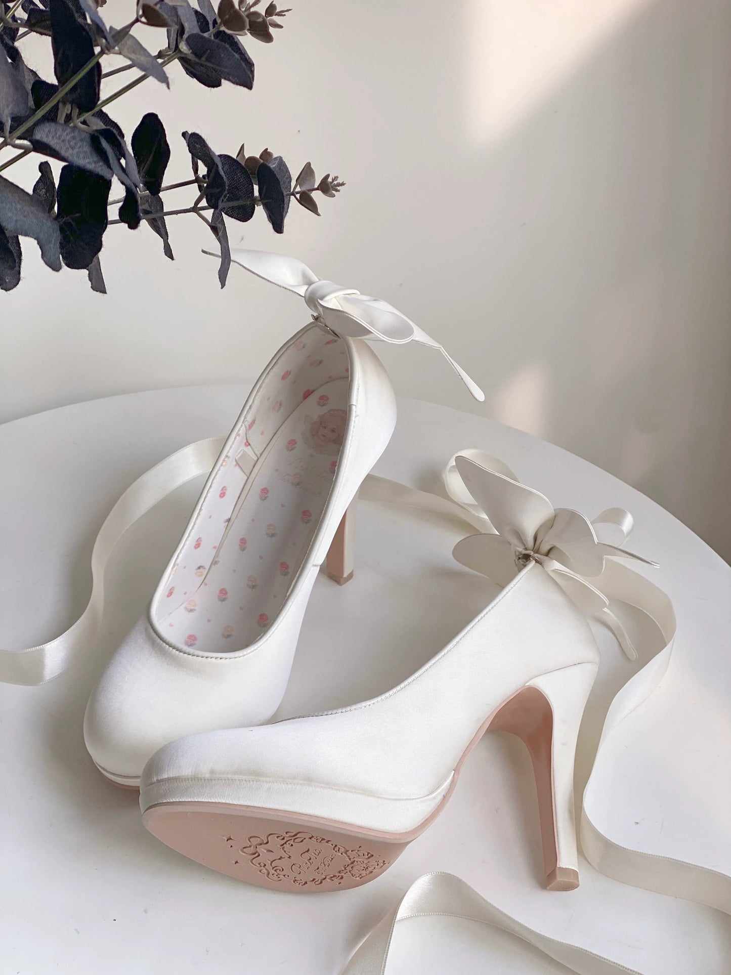 Pure Tea For Dream - Butterfly Specimen - Ballet Style Lolita Shoes Elegant Platform Lolita Heels