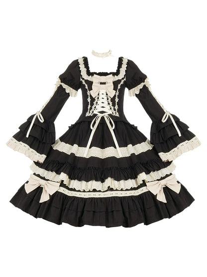 With PUJI - Chapter Seven - Spring Cotton Lolita OP Dress Doll-Like Dress