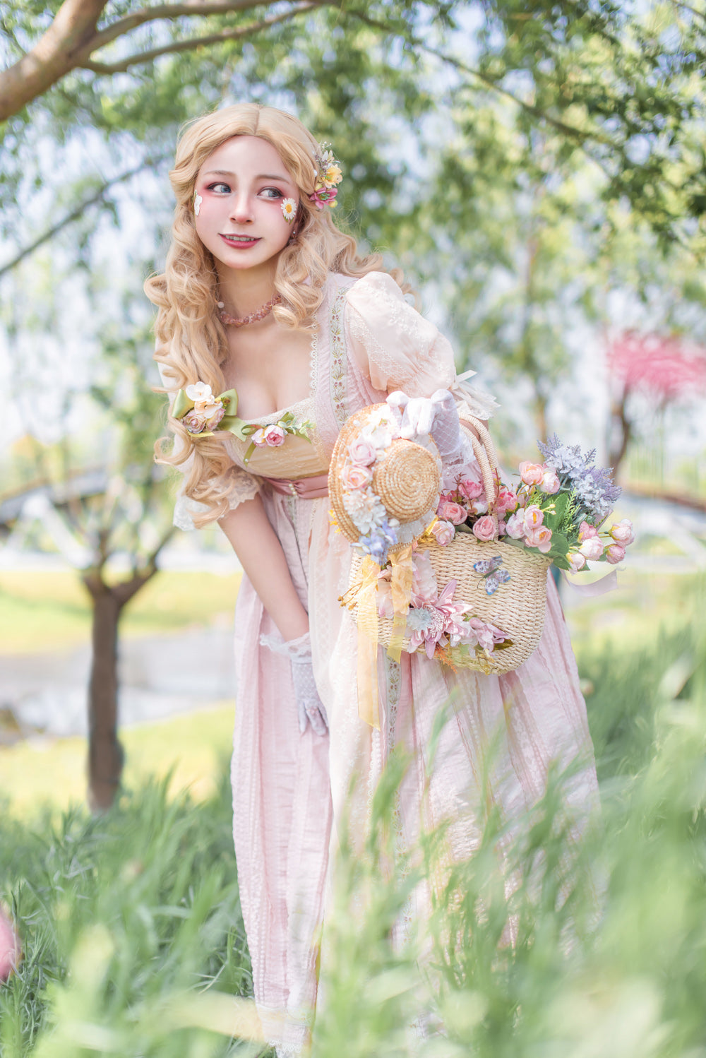 Miss Point - The Sally Gardens - Elegant Lolita Lotus Sleeves OP Dress
