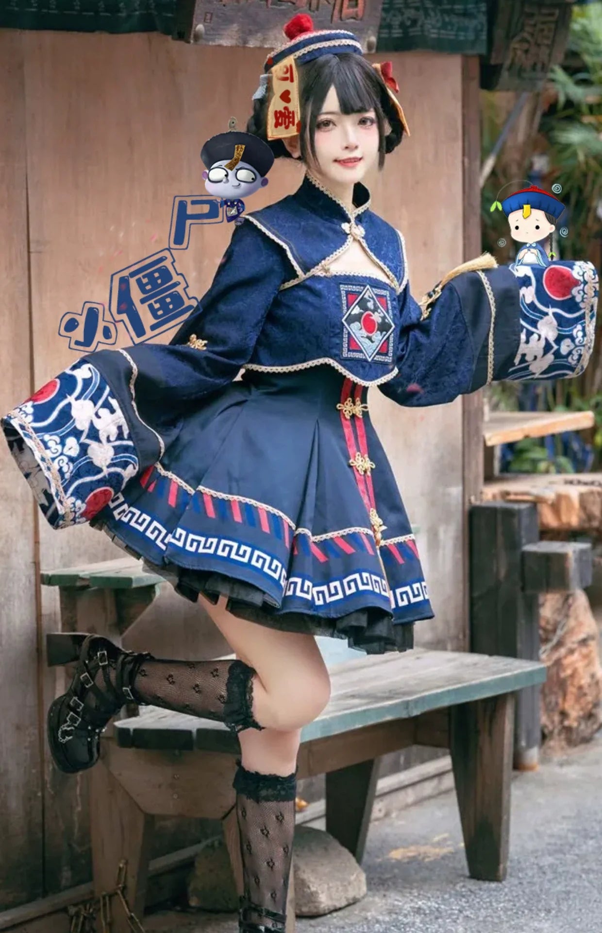 Sakurahime - Little Zombie - Zombie Lolita Jumper Dress Cute Lolita Coat Set