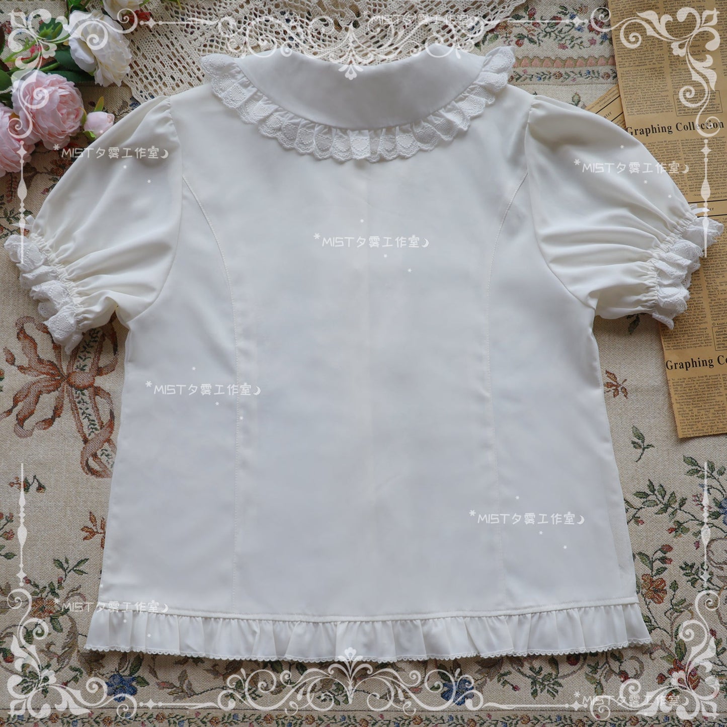 MIST - Sweet Short Sleeve Chiffon Lolita Blouse
