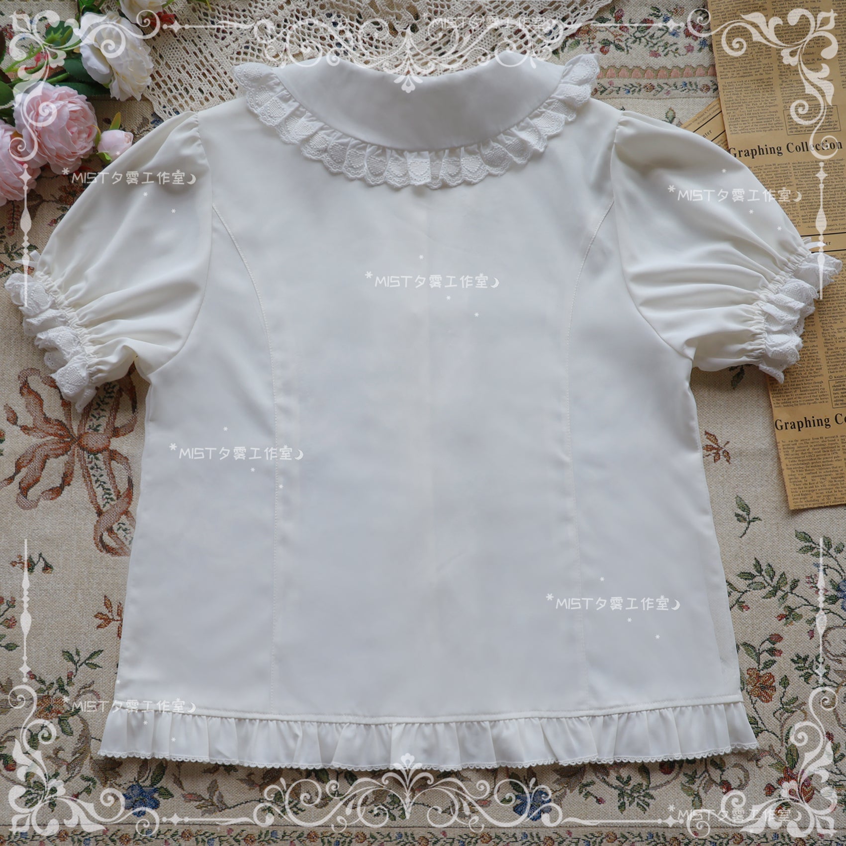 MIST - Sweet Short Sleeve Chiffon Lolita Blouse