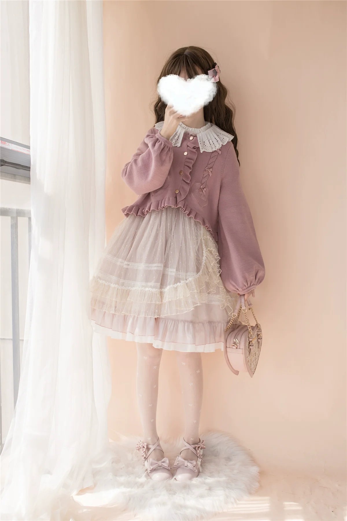 Dark Star Island - Sugar Frost - Sweet Lolita Cardigan Knit Embroidered Sweater