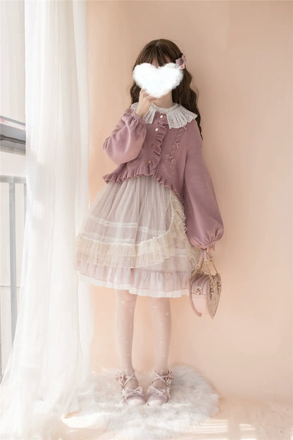 Dark Star Island - Sugar Frost - Sweet Lolita Cardigan Knit Embroidered Sweater