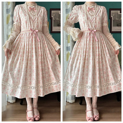 Miss Point - Happy Summer Elegant Lolita Floral OP Dress