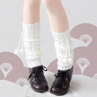 Ruby Rabbit - Pure Color Knee Stockings Multicolors