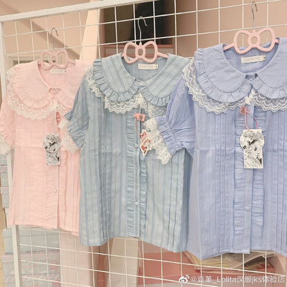 MIST - Sweet Lolita Golilla Short Sleeve Shirt