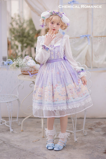 Chemical Romance - Lamb Postman - Sweet Lolita Printed JSK Dress