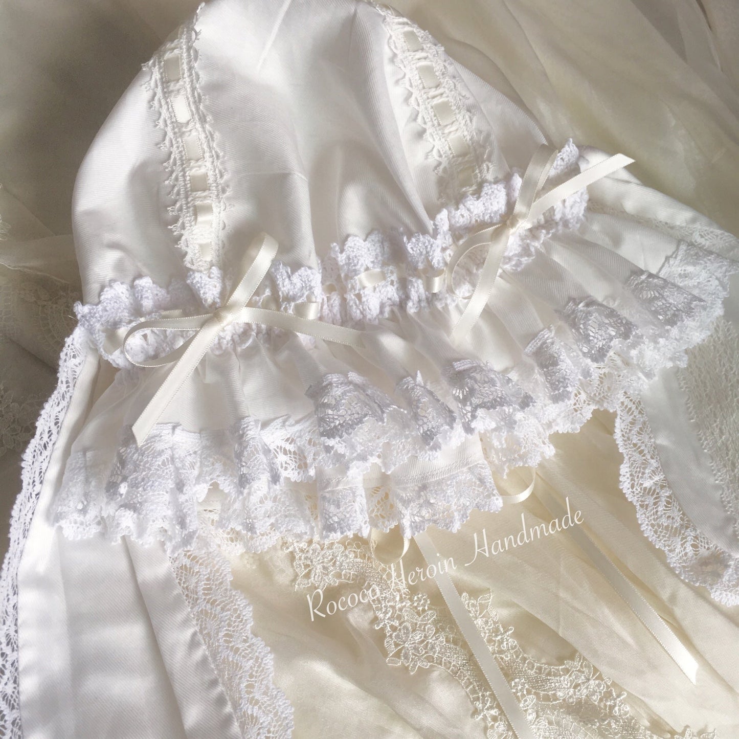 RococoHeroin - Handmade Lolita Bunny Hat Multiple Colors