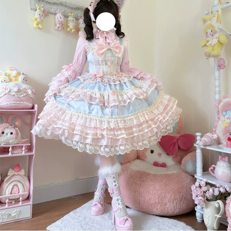Hanguliang - Star Love Song - Wedding Sweet Lolita JSK Suit Doll-like Dress