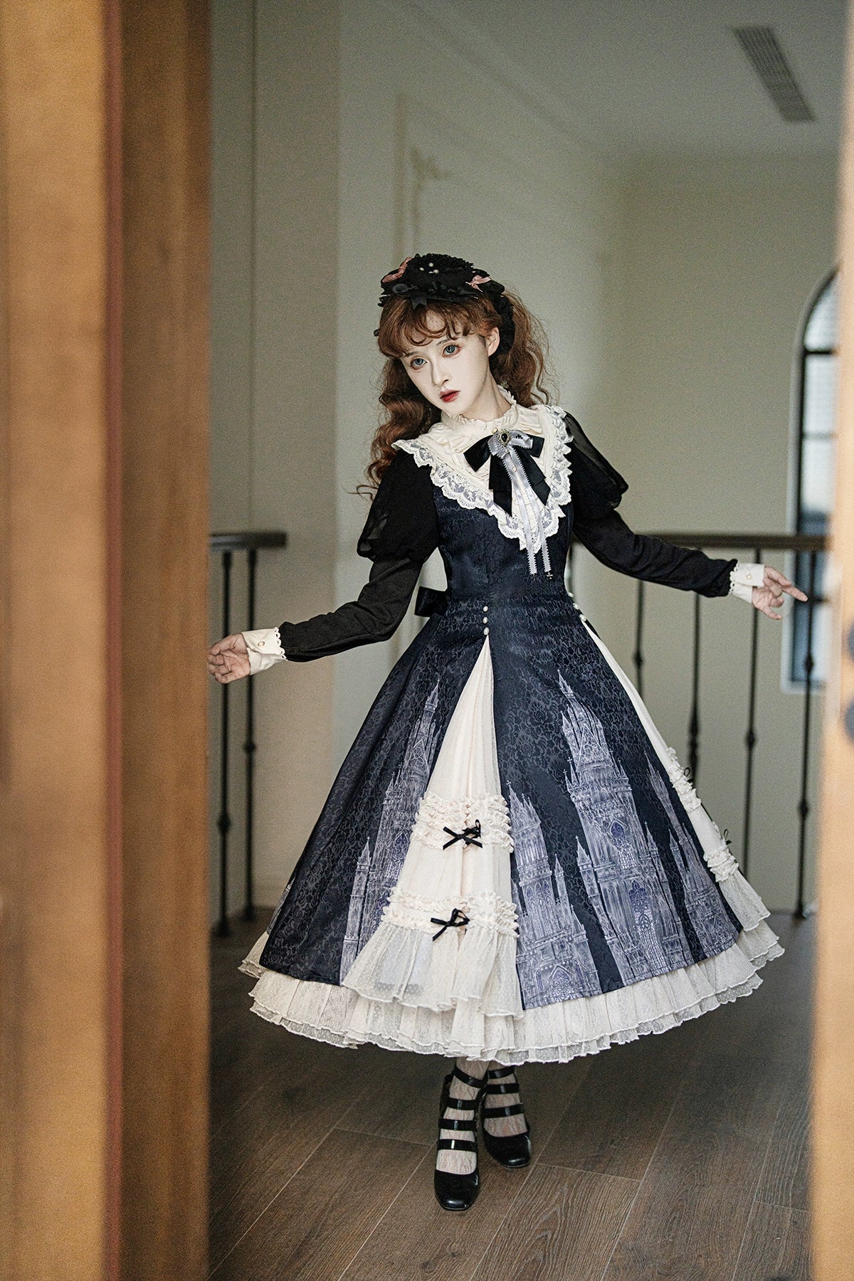 Letters from Unknown Star - Church Bell - Elegant Lolita OP Dress Long Sleeve Spring Autumn