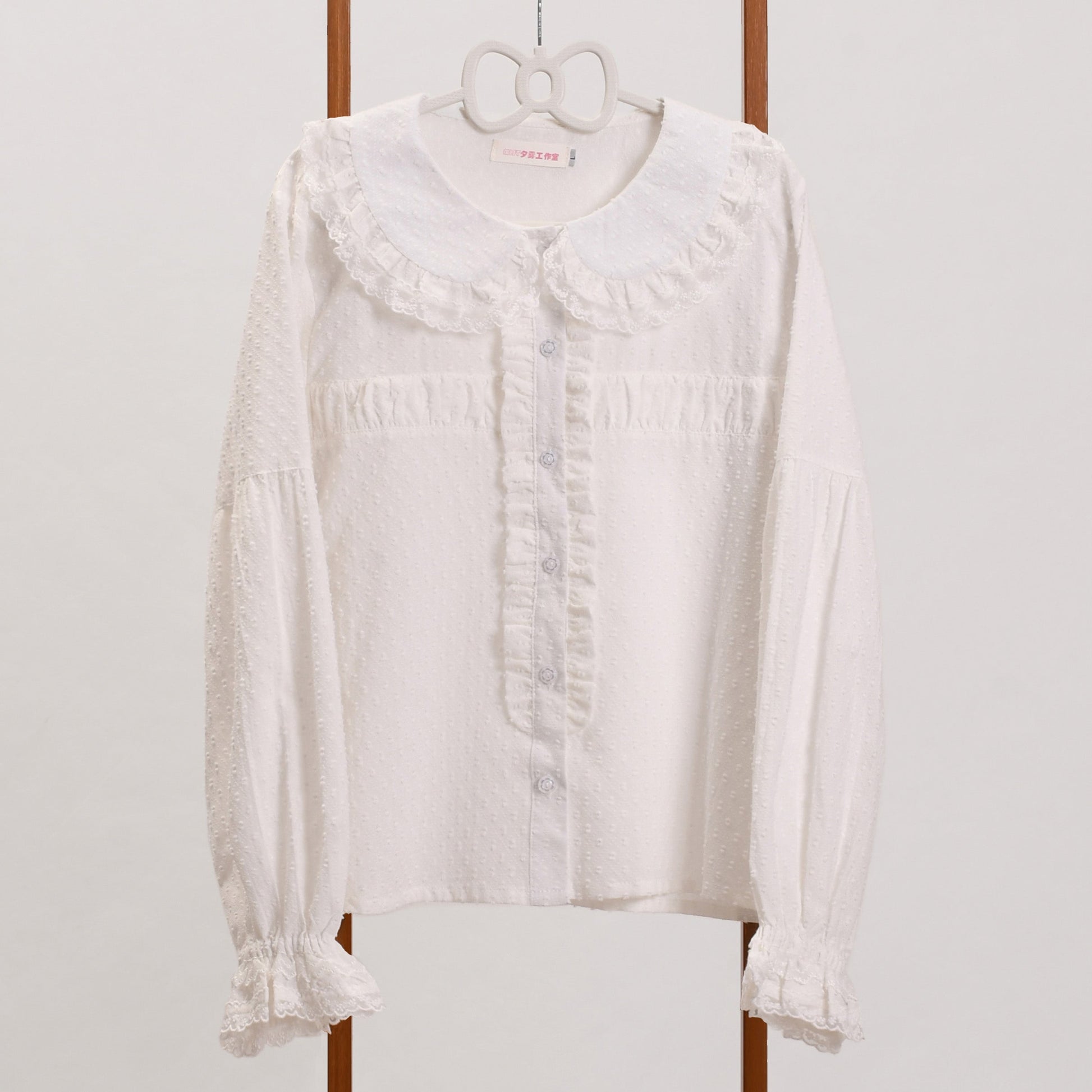 MIST - Tianmi - Sweet Lolita Blouse Long Sleeve Doll Collar Thin Shirt