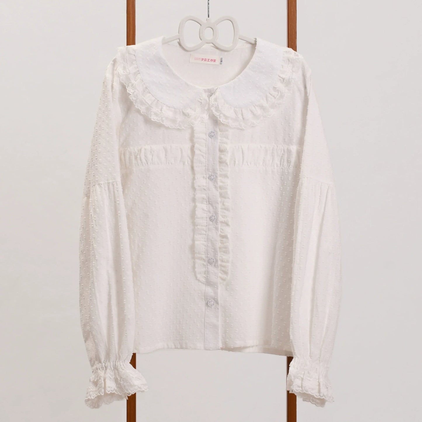 MIST - Tianmi - Sweet Lolita Blouse Long Sleeve Doll Collar Thin Shirt