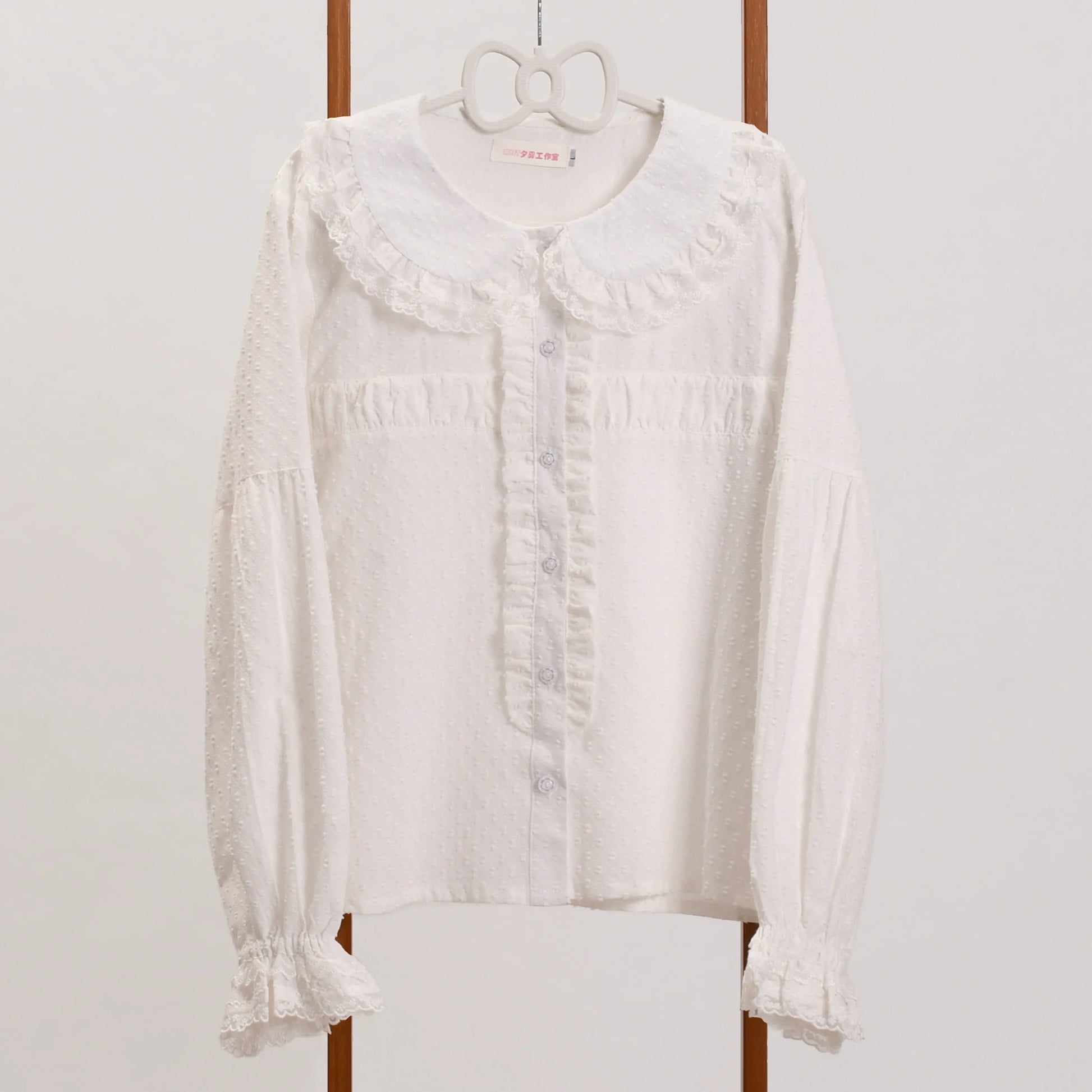 MIST - Tianmi - Sweet Lolita Blouse Long Sleeve Doll Collar Thin Shirt