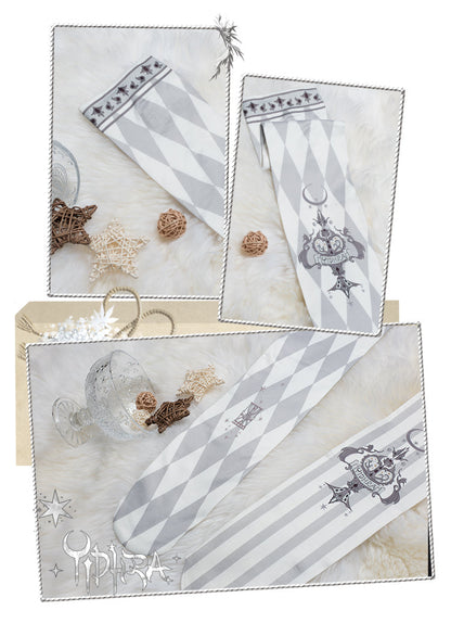 Yidhra - Midnight Circus - Argyle Digital Print Lolita Tights