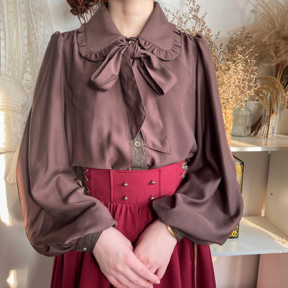 YuanSu - Mayer's Whisper - Vintage Lolita Large Sleeve Blouse