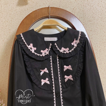 MIST - Sweet Lolita Blouse Doll Collar Lolita Shirt With Bubble Sleeve