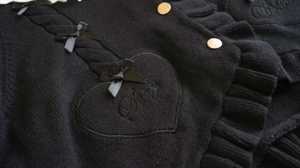 Dark Star Island - Sugar Frost - Sweet Lolita Cardigan Knit Embroidered Sweater