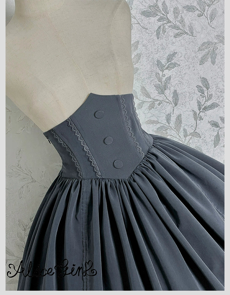 Alice Girl - Duke of Victoria - Classic Lolita SK & Overskirt Set