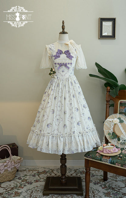 Miss Point - Customized Wood Rose 2.0 Elegant Vintage Jumper Dress