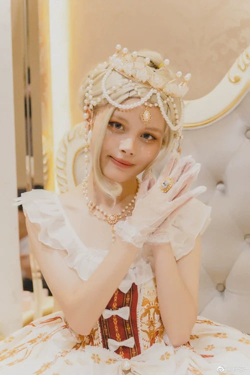 Rose of Sharon - Classical Lolita Gemstone Ring Elegant Vintage Opening Ring