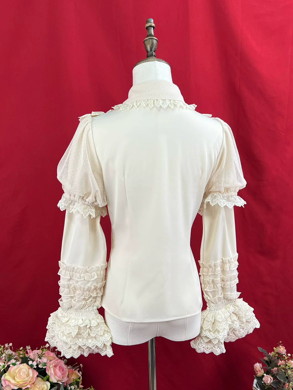 DMFS Lolita - Sweet Lolita Shirt Peter Pan Collar Blouse Detachable Sleeves