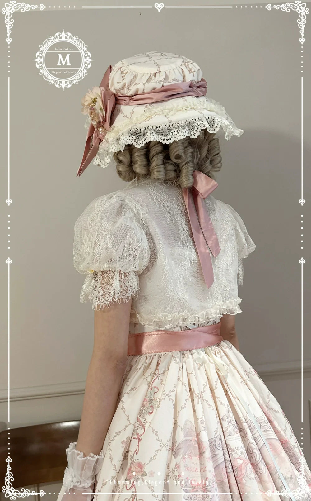 Moon River - Swan Lake Mirror - Pink Sweet Lolita Print JSK Dress