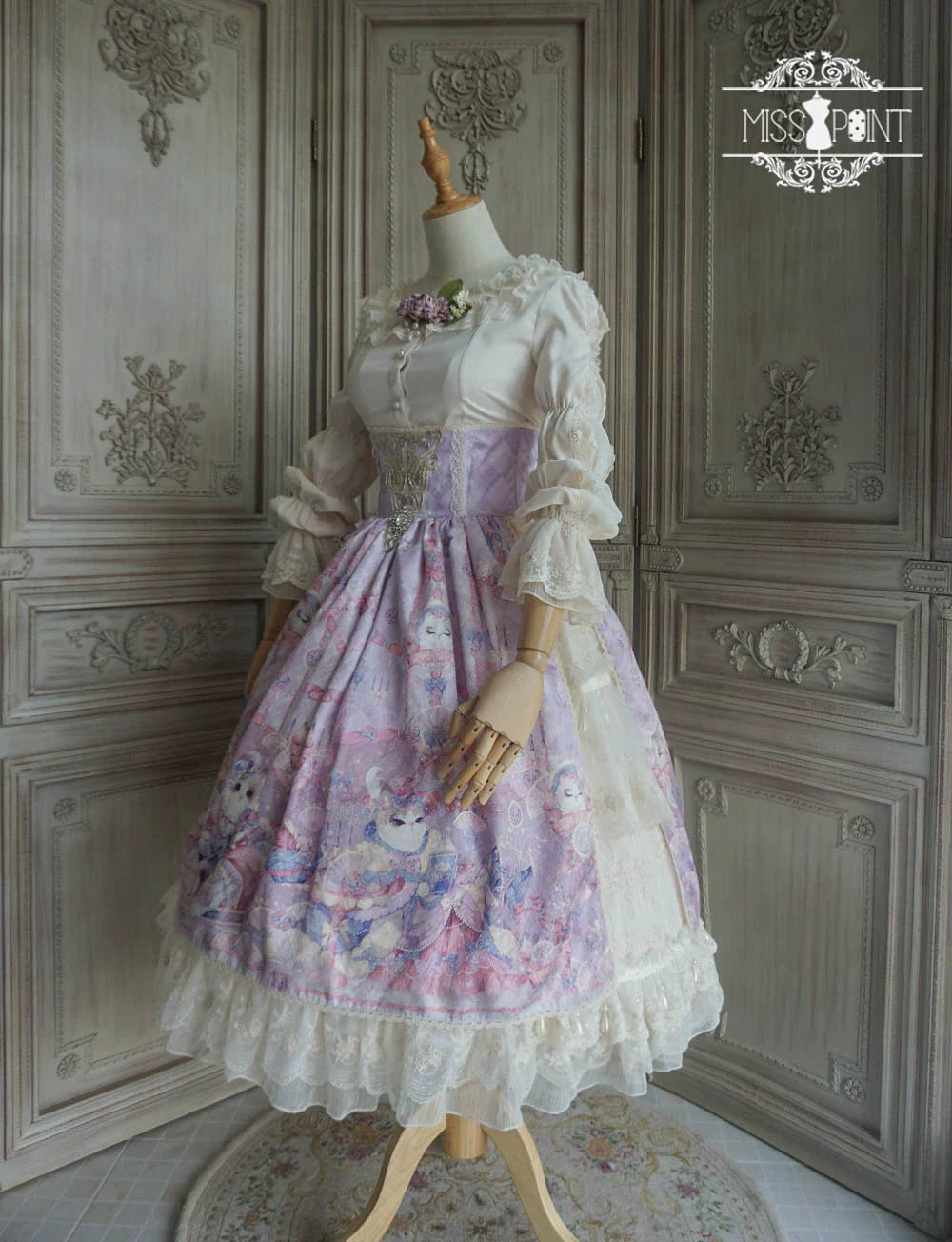 Miss Point - Elizabeth Meow - Classic Lolita Blouse Lotus Root Sleeve Lolita Shirt