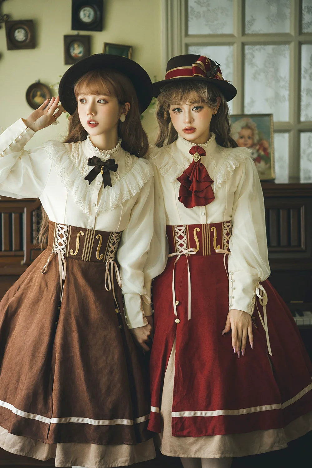 Miss Point - Golden Movement - Elegant Lolita Fishbone Skirt Customized