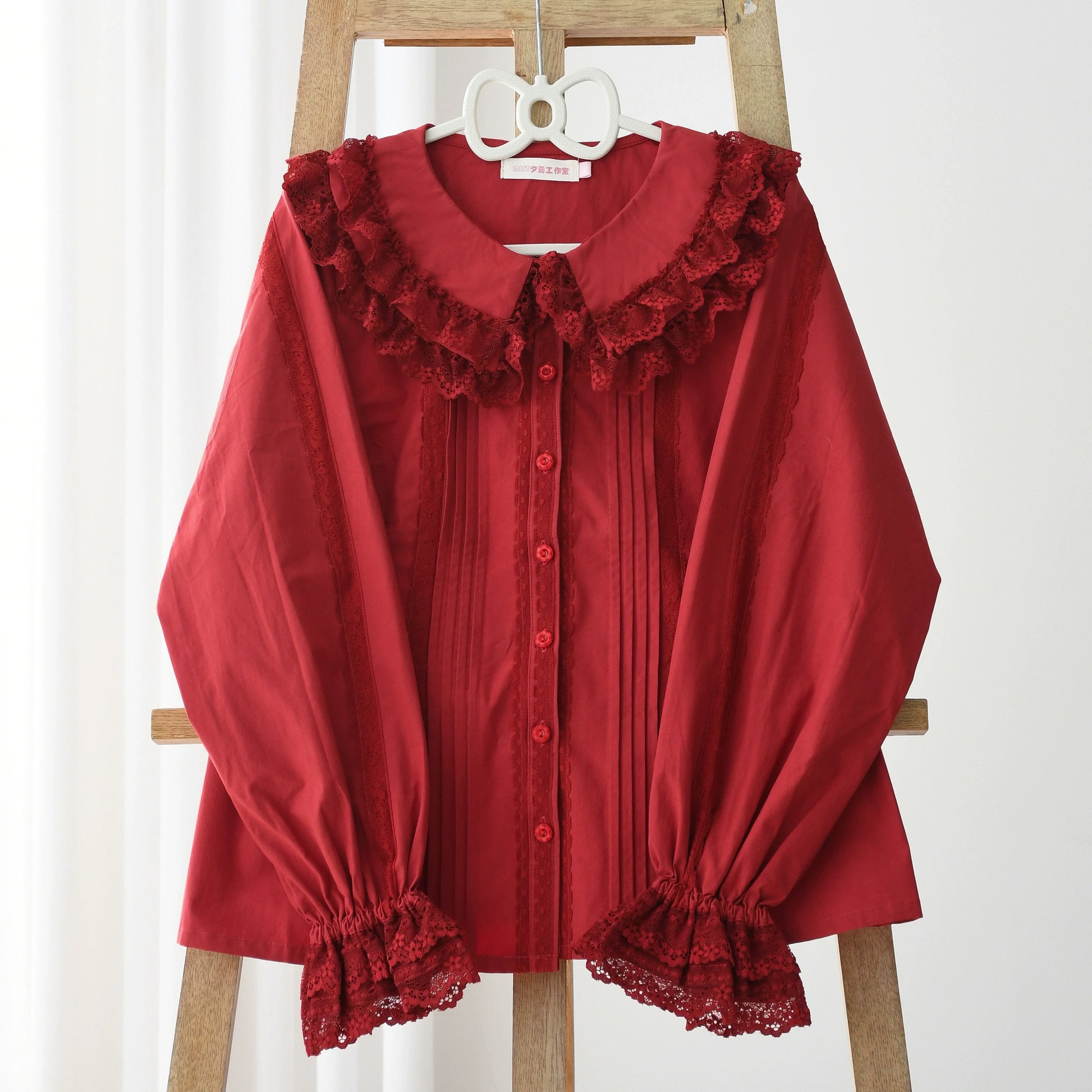 MIST - Hyde Garden - Daily Lolita Shirt Cotton Blouse Long Sleeves