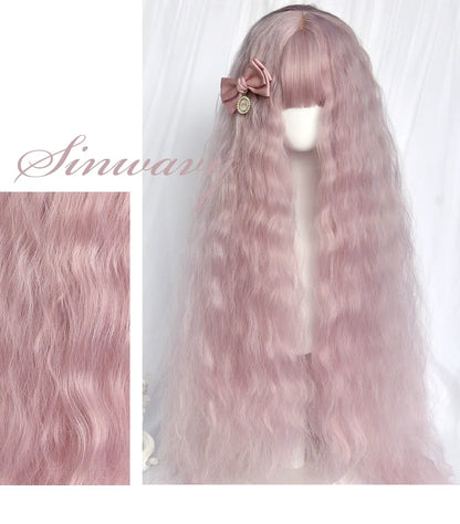 Sinwavy - Waltz - Elegant Lolita Long Curly Wig Multicolors