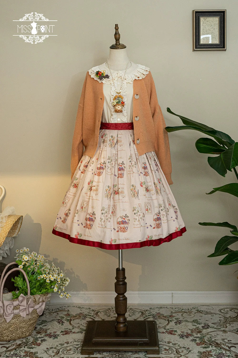 Miss Point - Flowers with Alice - Vintage Lolita Winter Fall Knitted Sweater Coat
