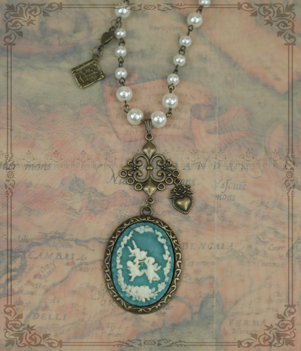 Rose of Sharon - British Style Cameo Lolita Necklace