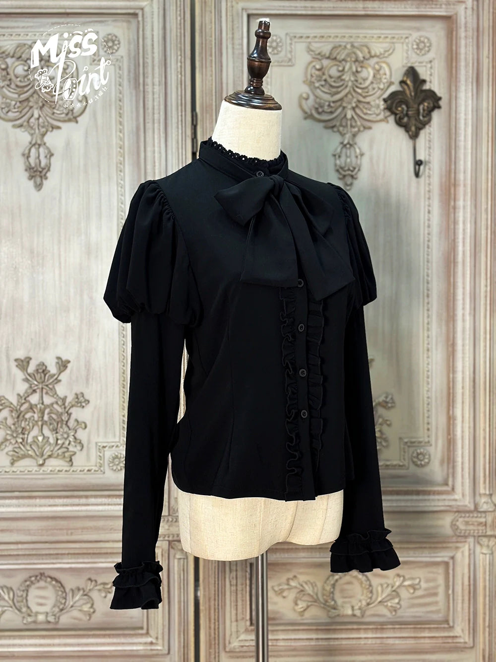 Miss Point - Classical Chocolate - Classic Lolita Blouse Customized Reteo Lolita Shirt